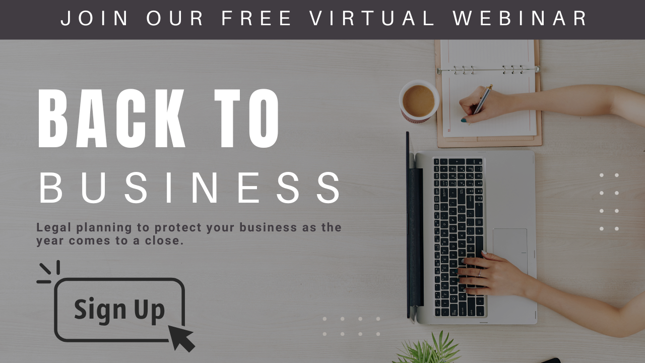 Back to Business Webinar