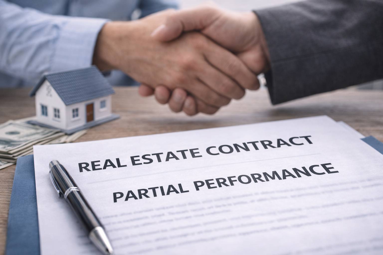 Real estate contract in progress